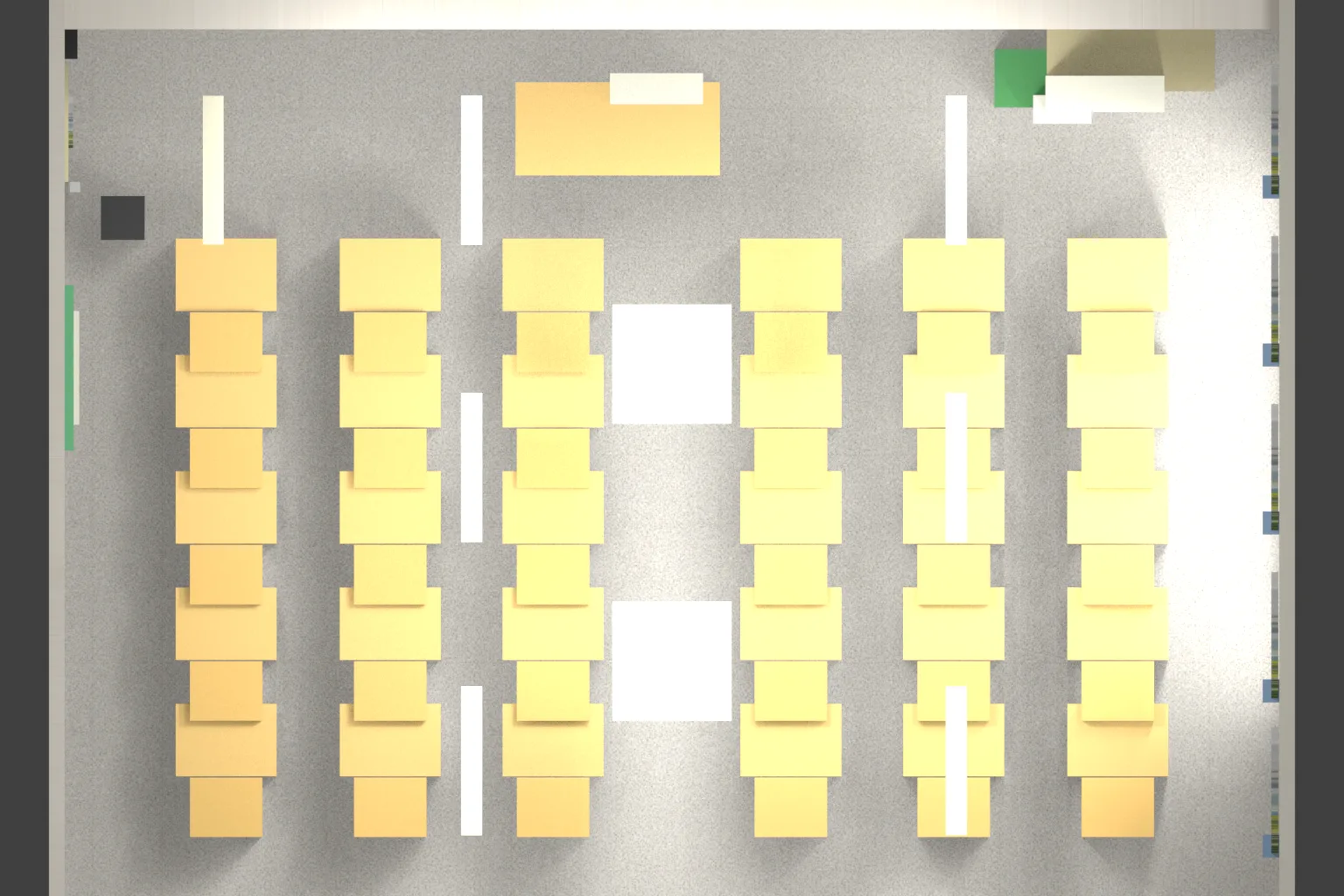 Top-view render after texturing
