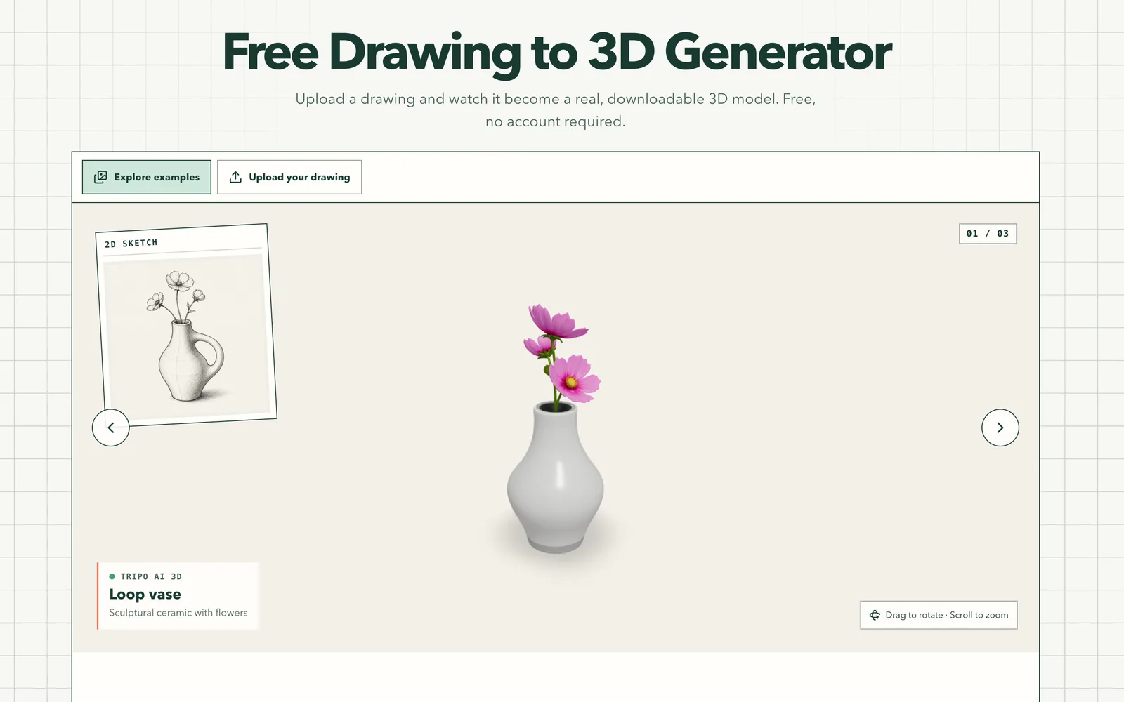 Drawing to 3D