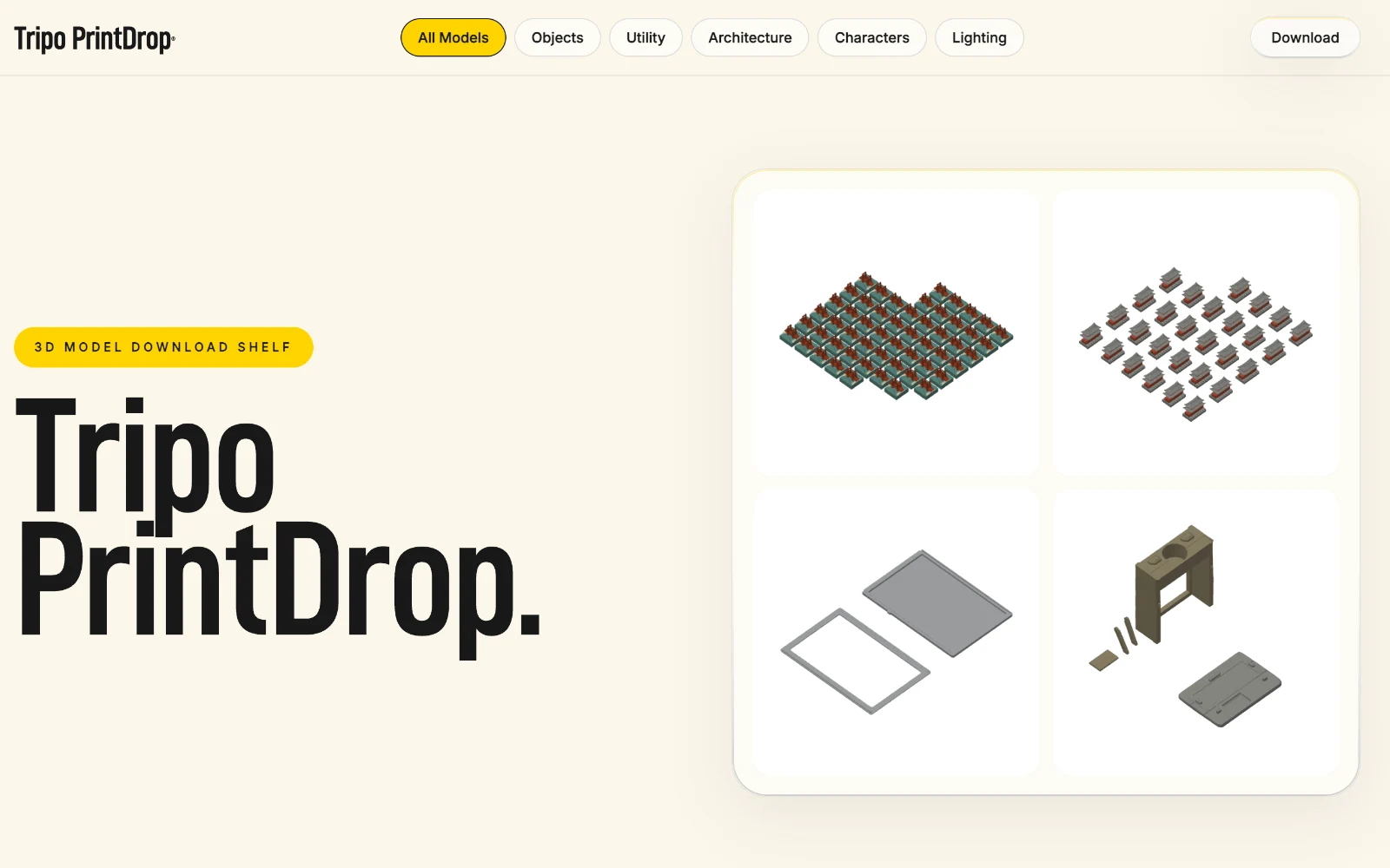 Tripo PrintDrop