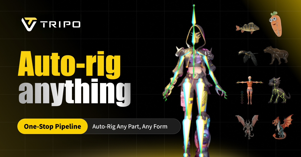 Tripo Rigging showcase