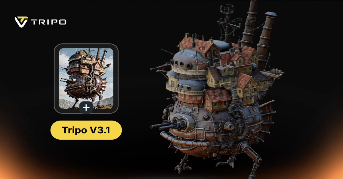Tripo H3.1 showcase